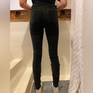 American Eagle black corduroy skinny jeans